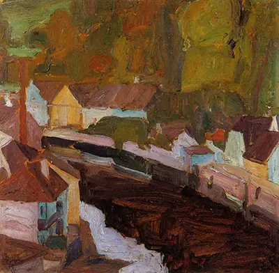 Village by the River Egon Schiele